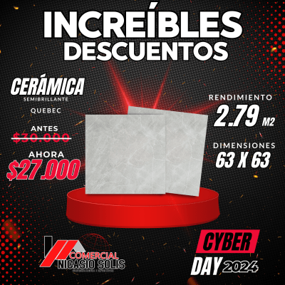 CERÁMICA QUEBEC 63X63  /2.79 M2