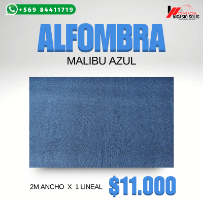 alfombra 2x1ml MALIBU AZUL