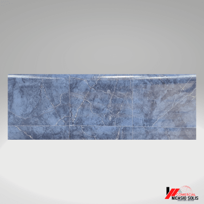 Linóleo 0.7mm pared Aqua Marina Marmoleado