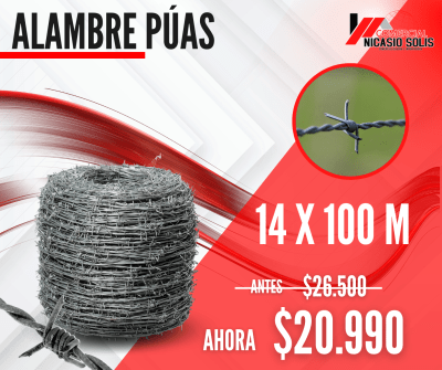 ALAMBRE PÚAS 14X100MT