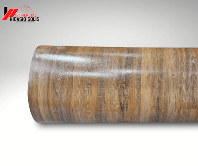 LINÓLEO TABLA CAFÉ 0.9MM PISO2X1ML