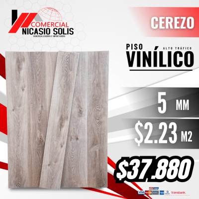 PISO VINILICO SPC CAJA CEREZO 2.23M2