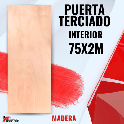 Puerta interior terciado 75cm