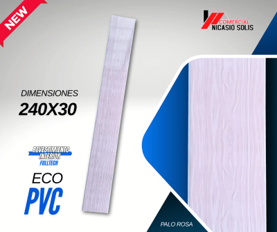ECO PVC 2.4X0.3MT PALO ROSA