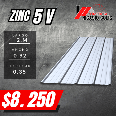 ZINC 5V 2 mts