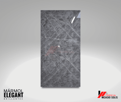 PME-05 PLACA MÁRMOL ELEGANT GRIS MARMOLEADO