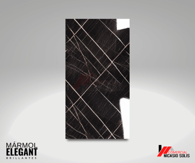 PME-10 PLACA MARMOL ELEGANT NEGRO VOLCÁNICO