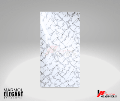 PME-01 PLACA MÁRMOL ELEGANT BLANCO GRIETA