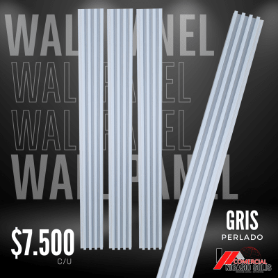 WALL PANEL GRIS PERLA 2.60  X 161