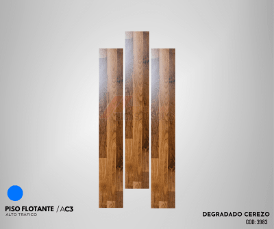 PISO FLOTANTE DEGRADADO CEREZO 8MM1