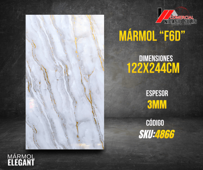 PVC MÁRMOL  BLANCO GRIS GOLD