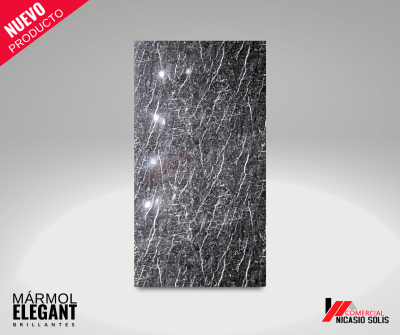 PVC MÁRMOL ( BLACK ) RELAMPAGO CLARO