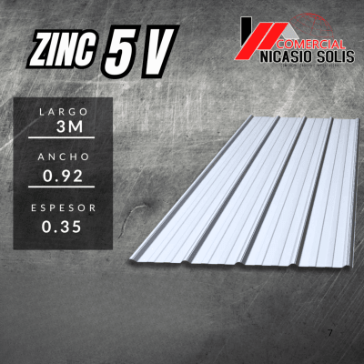 ZINC 5 V 3 mts
