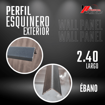 PERFIL DE WALLPANEL ÉBANO
