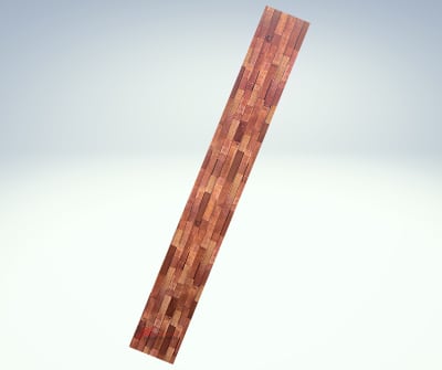 A2 LADRILLOS COLORIDOS ANARANJADOS 2.37MTX0.4MTS