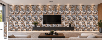 A16 PIEDRA RUSTICA 237x40