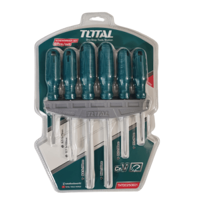 JUEGO DE DESATORNILLADORES 6 PCS TOTAL THTDC250601