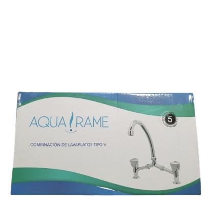 COMBINACIÓN LAVAPLATOS TIPO V AQUA RAME