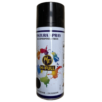 PINTURA SPRAY NEGRO MATE MULTIPROPÓSITO 400 ML