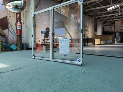 VENTANA 1.2X1 mt DE ALUMINIO SIMPLE DOBLE HOJA