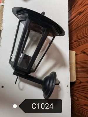 Farol para exterior pared negro