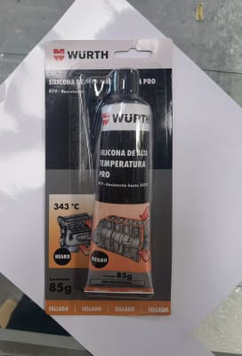 SILICONA NEGRA ALTA TEMP PRO WURTH 85GR