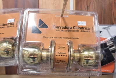 CERRADURA CILINDRICA OF. DORM. BRONCE KARSON