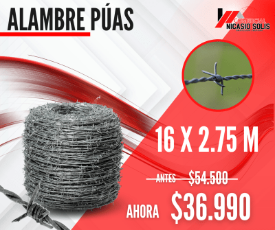 ALAMBRE PÚAS 16X275MT