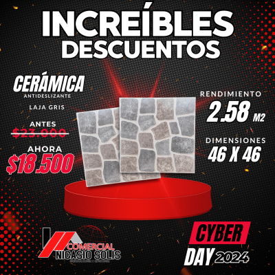 CERÁMICA LAJA GRIS ALBERDI 46X46 2.58M2