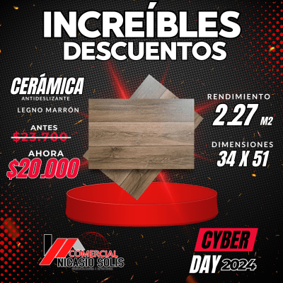 cerámica legno marron 34x51