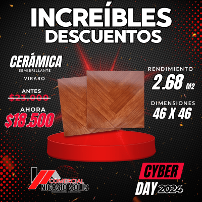 CERAMICA PARQUET VIRARO 36X36 cm