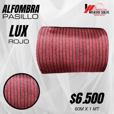 alfombra pasillo lux Rojo