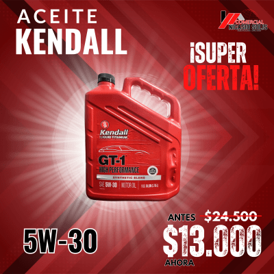 lubricantes motor kendall 5w30 gt1 galon1