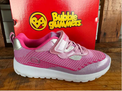 zapatilla bubble gummers rosada con velcro 281-5402