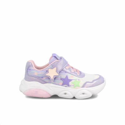 ZAPATILLA BUBBLE GUMMERS MORADA CON LUCES 281-9662
