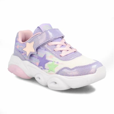 ZAPATILLA BUBBLE GUMMERS MORADA CON LUCES 281-9662