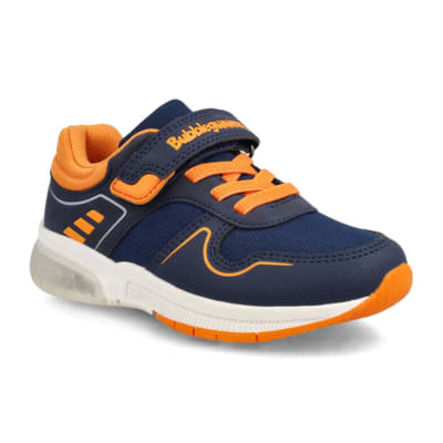ZAPATILLA BUBBLE GUMMERS AZUL/NARANJO CON LUCES 281-9904