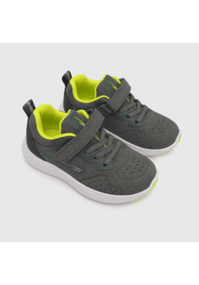 ZAPATILLA COLLOKY NIÑO GRIS SINTETICO VELCRO 489102-11