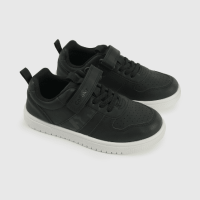 ZAPATILLA COLLOKY NEGRO CUERO VELCRO 572302-01