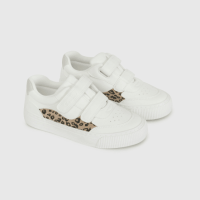 ZAPATILLA COLLOKY VELCRO BLANCA ANIMAL PRINT 570602-10