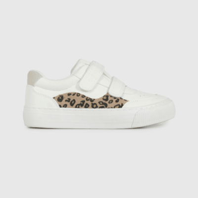 ZAPATILLA COLLOKY VELCRO BLANCA ANIMAL PRINT 570602-10