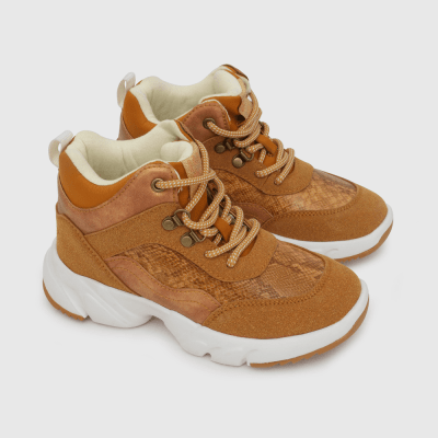 BOTIN COLLOKY DE NIÑA CORDON CHUNKY CAFES ROJIZOS 540602-931