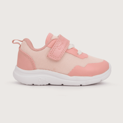 ZAPATILLA OPALINE NIÑA LIVIANA ROSADA VELCRO ELASTICO 471403-30