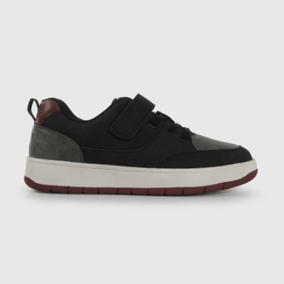 ZAPATILLA COLLOKY VELCRO NEGRA CON CORDON CUERO 573102-01