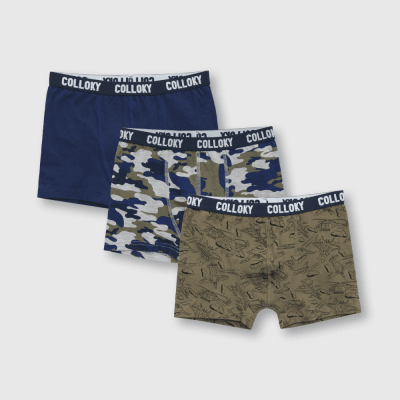 BOXER COLLOKY GRIS 3 PACK BXSX0511