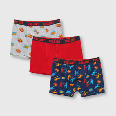 BOXER COLLOKY AZUL BLUE 3 PACK BXSX07501