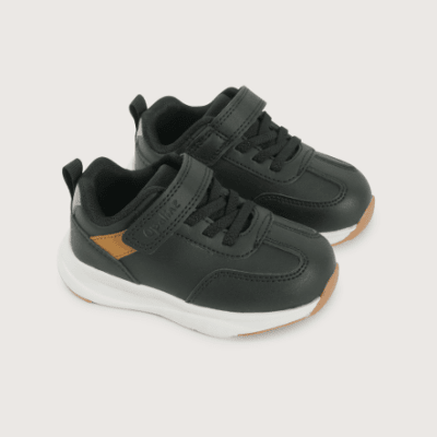 ZAPATILLA OPALINE NEGRO CUERO VELCRO 471502-01