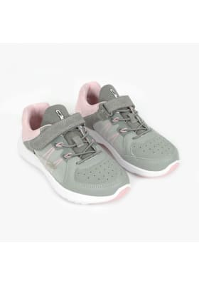 ZAPATILLA COLLOKY NIÑA GRIS FUSED PRINT  VELCRO