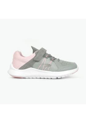ZAPATILLA COLLOKY NIÑA GRIS FUSED PRINT  VELCRO