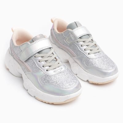 ZAPATILLA COLLOKY NIÑA PLATEADA CHUNKY